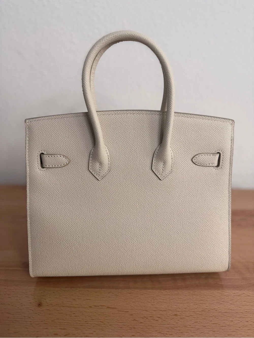 Epsom Craie white GHW Sellier Birkin 25